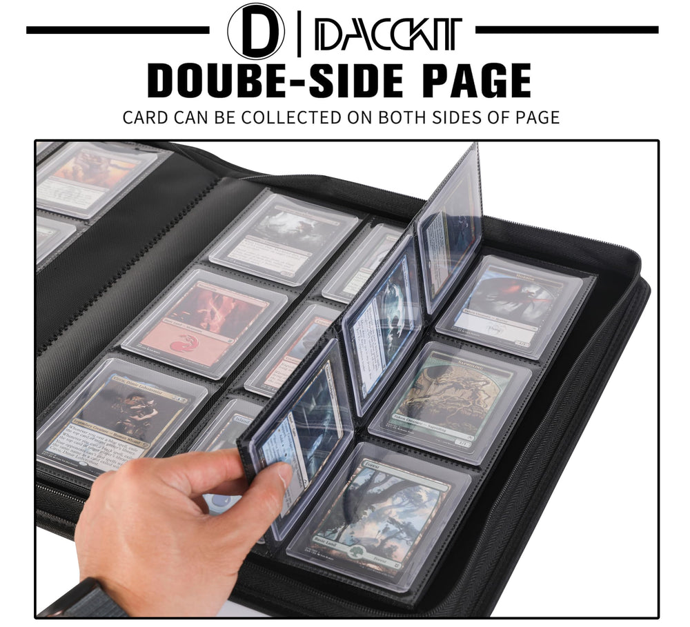 D DACCKIT internal pockets with padded pages protect cards during transport