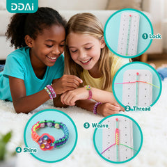DDAI finished bracelet with gems showcases a glittery wearable accessory