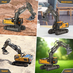 DDAI metal shovel digging action for sturdy scooping.