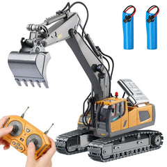 DDAI remote control excavator front view for immersive sand play.