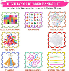 DDCOWP loom tool and clips to simplify weaving patterns for kids