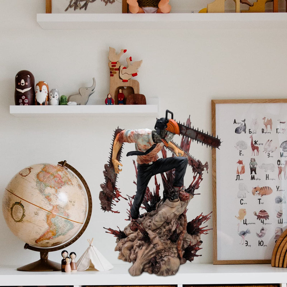 DEAMNAI Denji figure on desk display enhances room aesthetics
