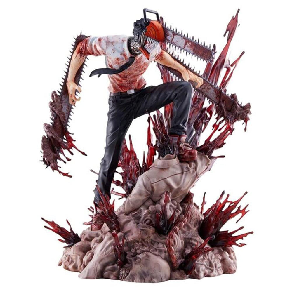 DEAMNAI Denji figure front view highlights vibrant detail for display