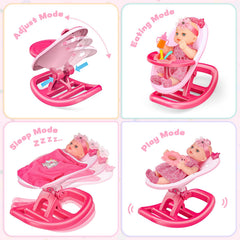 deAO 2in1 baby rocker chair ideal for soothing, imaginative caregiving.