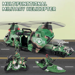 deAO army tank with rotating turret for battle scenarios