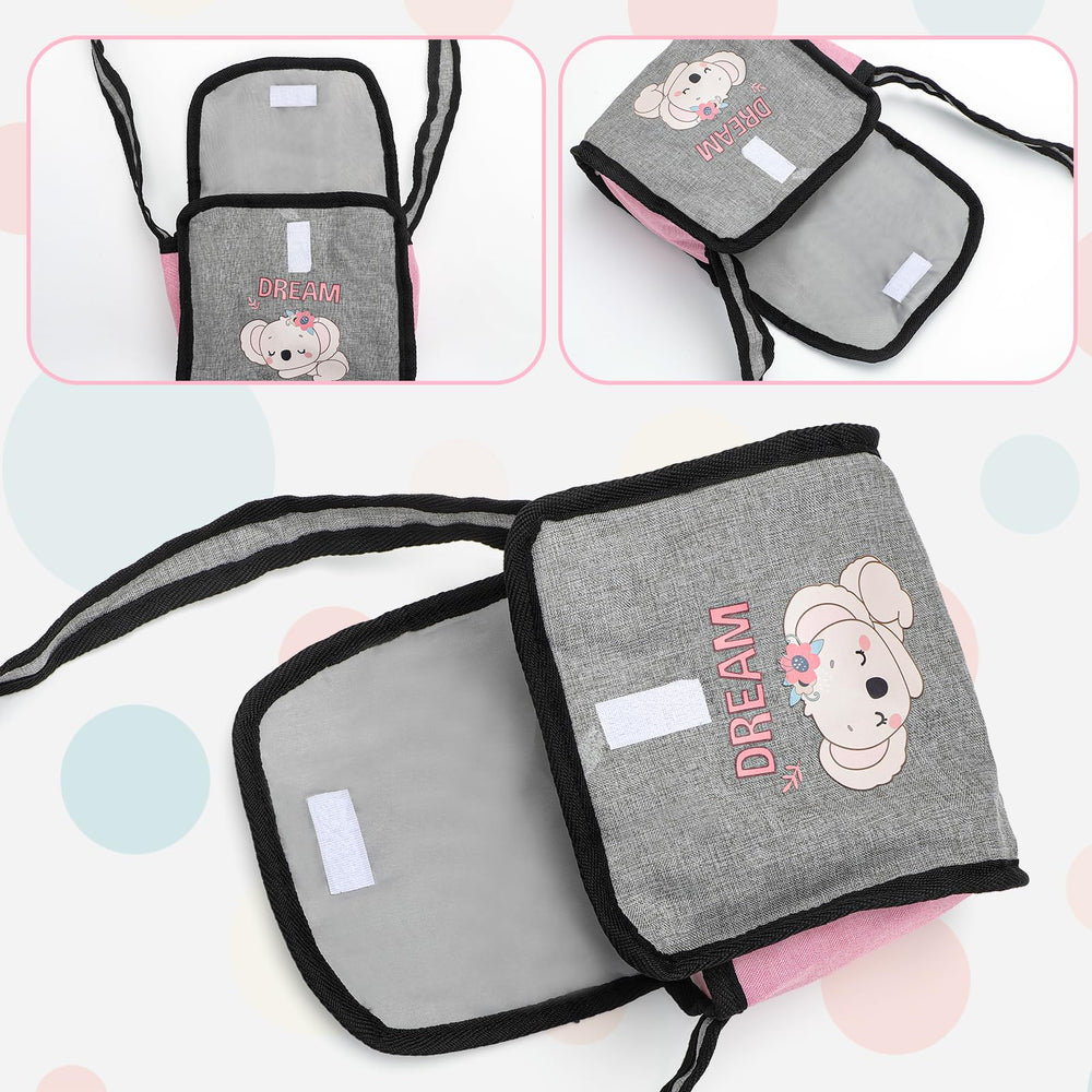 deAO baby doll stroller enables mobile, on-the-go pretend play.