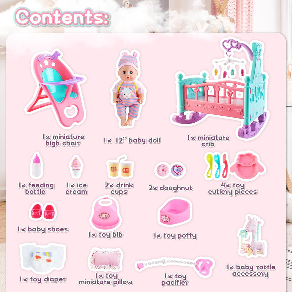 deAO baby mobile to spark visual stimulation during play.