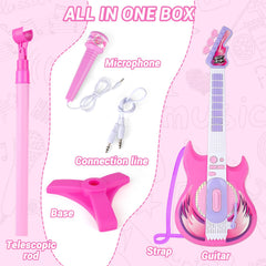 deAO connecting cable helps link guitar and microphone for seamless pretend concerts.