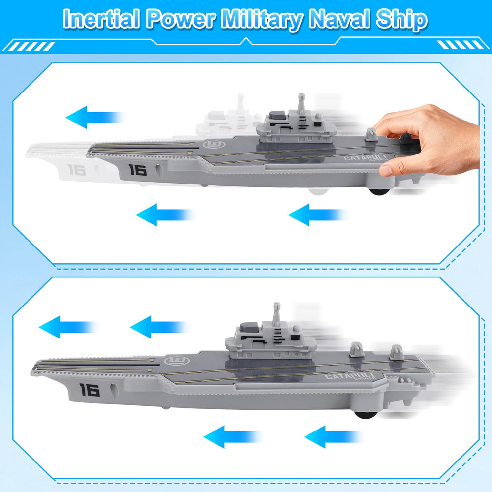 deAO detailed battleship model offers sturdy realism for pretend sea battles