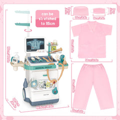 DeAO doctor costume and hat for immersive dress-up play