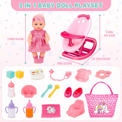deAO doll accessories bag and shoes enhance complete pretend play outfits.