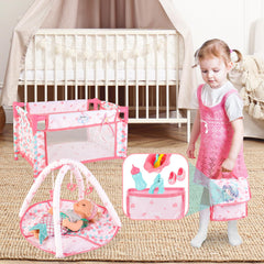 deAO doll bed provides sturdy support for dolls after adventures.