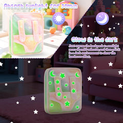 deAO plush toy and pacifiers included for comforting playtime.