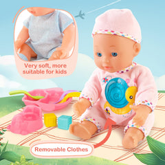 deAO doll clothes set two with adorable headband for stylish pretend play.