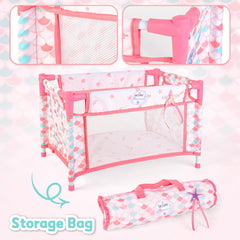 deAO doll play mat nursery; soft surface for imaginative setups.