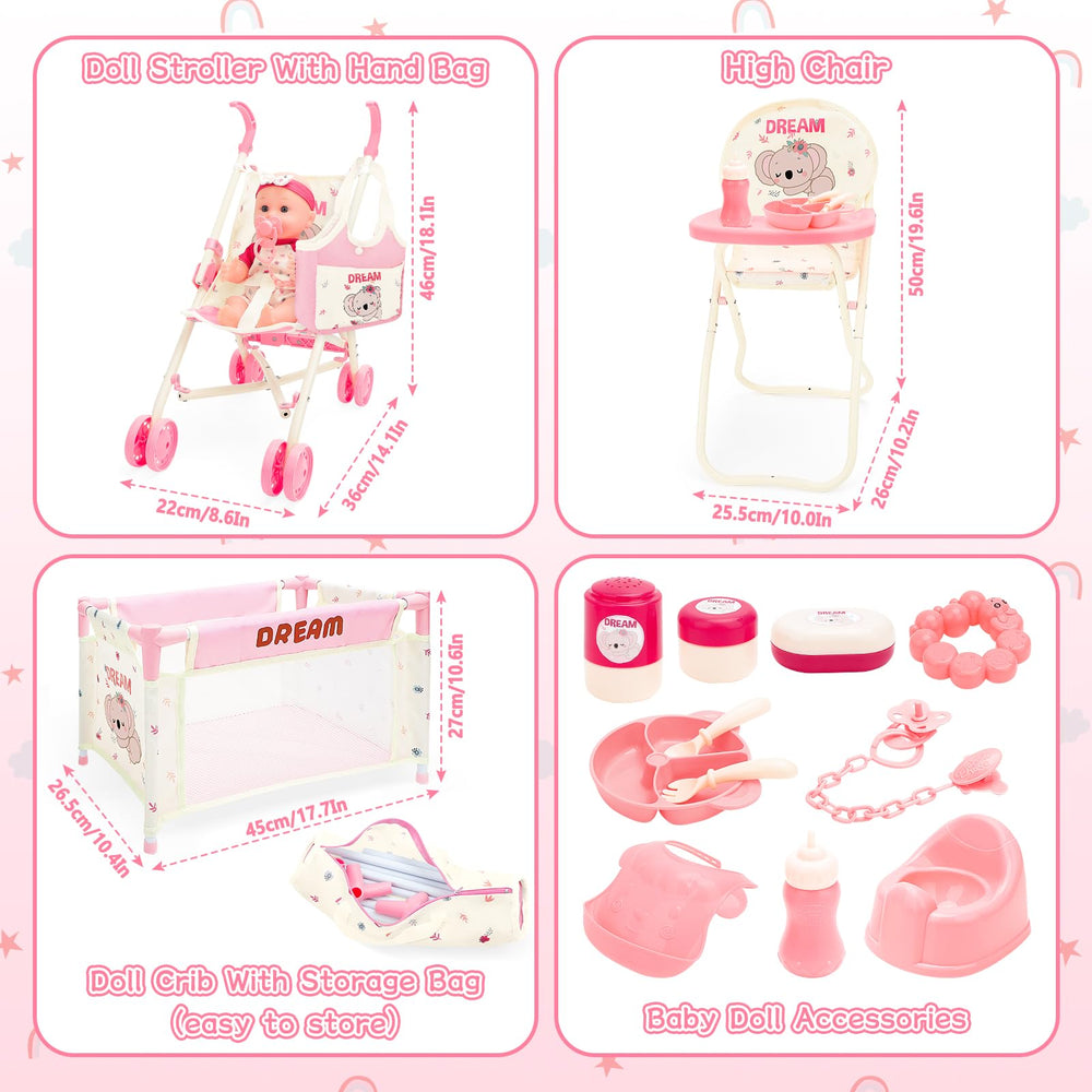 DeAO doll play mat provides a cozy space for caregiver role-play.