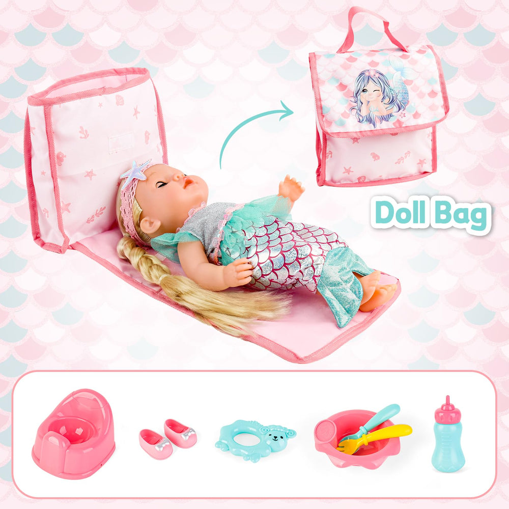 deAO doll travel bags pack; convenient transport for on-the-go play.