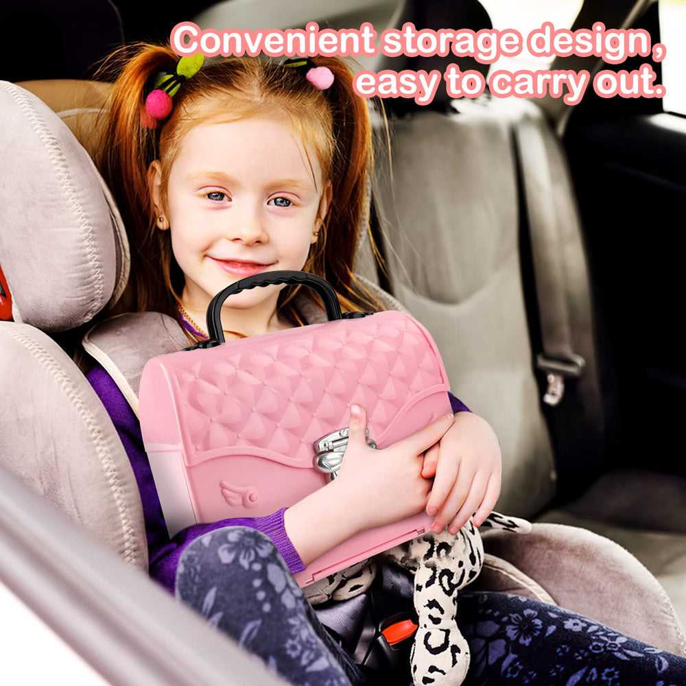 deAO dollhouse compact design and safe storage shown for travel.