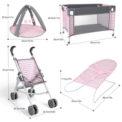 deAO foldable stroller ensures quick setup and compact storage