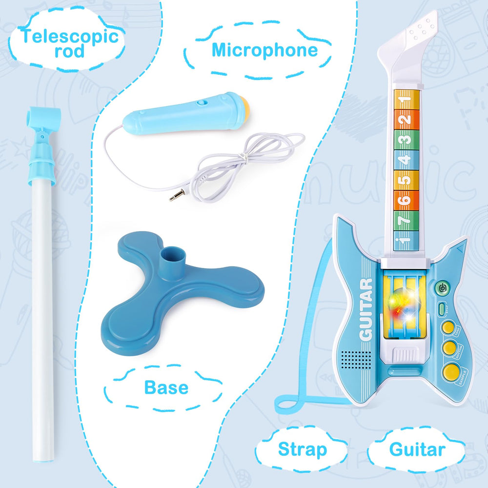 deAO Kids playing session blue captures family singing and creative exploration