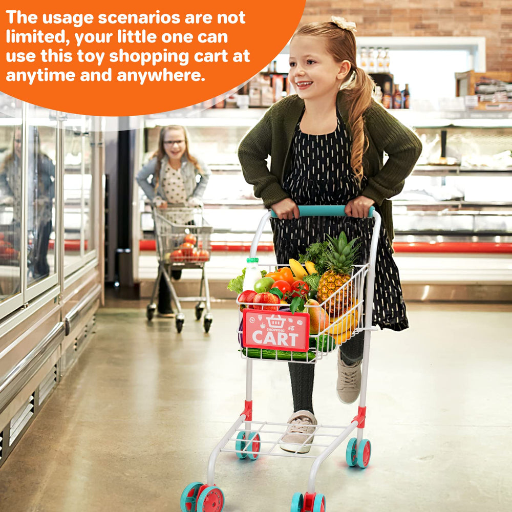 deAO 46-piece pretend food set sparks imagination and open-ended shop role-play.