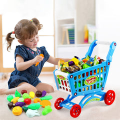 deAO blue shopping cart accessories boost imaginative shopping experiences