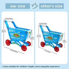 deAO blue cart with blunt-edge design supports safe play