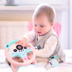 deAO steering wheel with horn and sirens for engaging sounds
