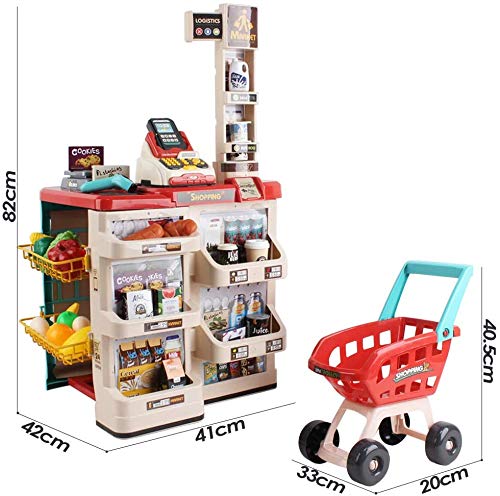 deAO Kids Supermarket safe design ensures smooth, edge-free play.