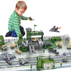 deAO Military Base Set battle map offers a large space for imaginative missions.