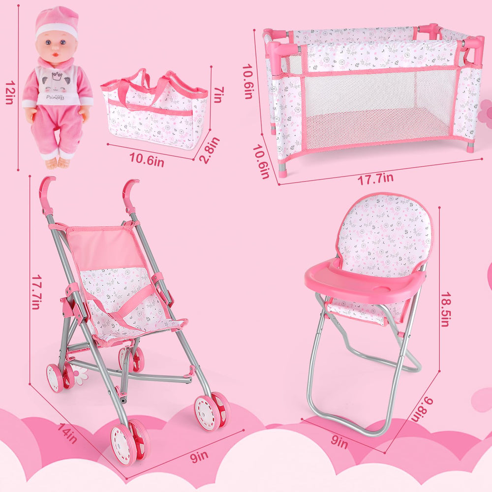 deAO play mat with doll accessories for sensory storytelling