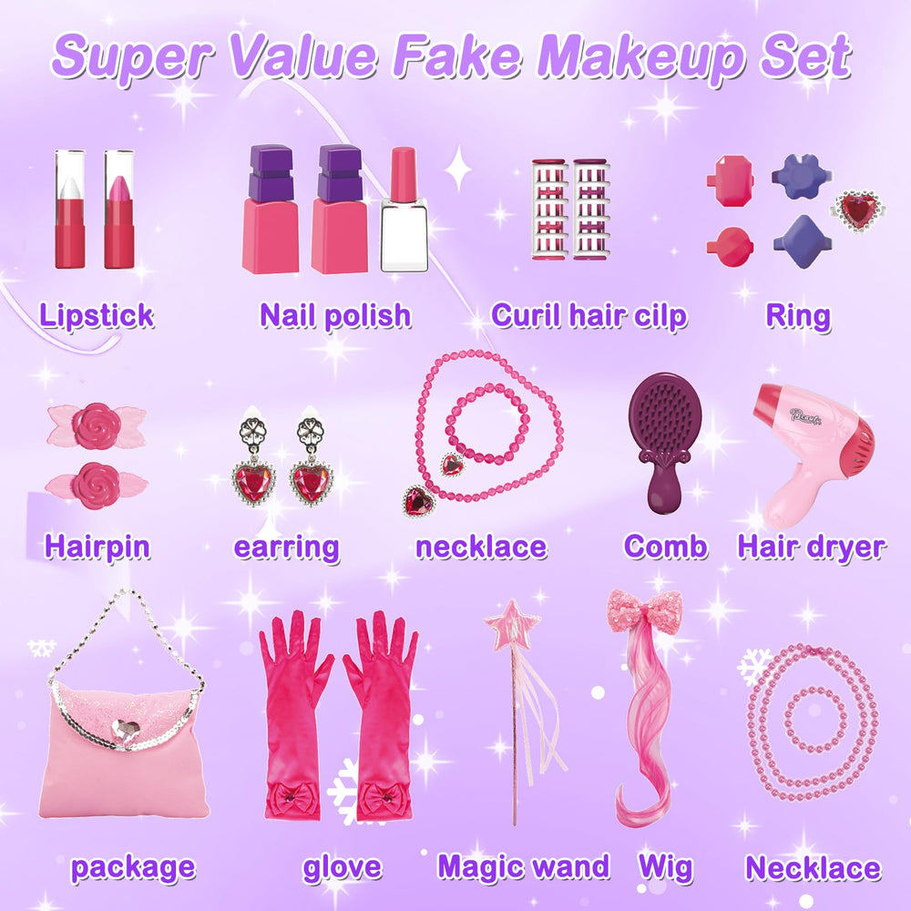 deAO Pretend Makeup Toy Set sparks creative dressing up and social play