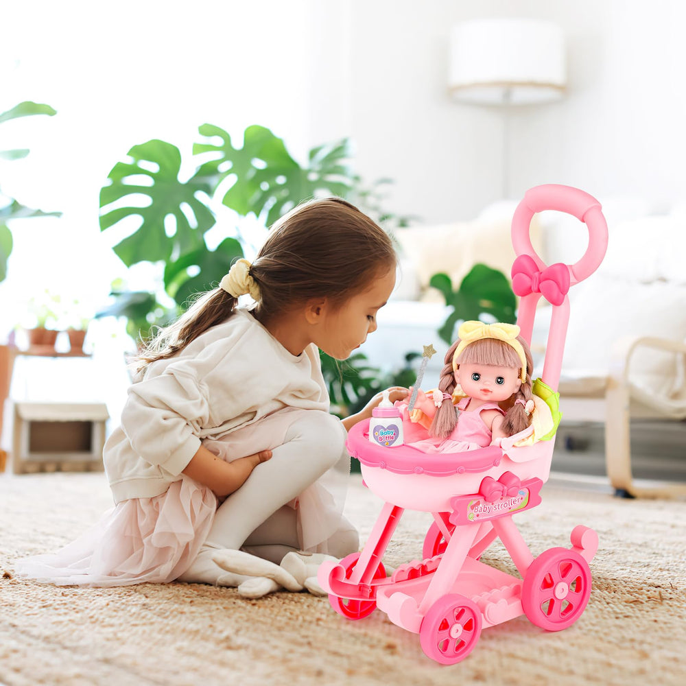 deAO sturdy material-doll playset, safe play environment for kids