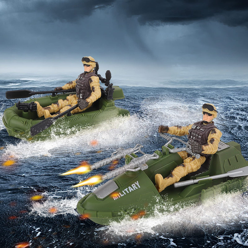 deAO army-man figure with movable limbs enables realistic vehicle play