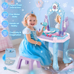 deAO Toddler Vanity Dress-Up Kit – complete set inspires creative play and confidence