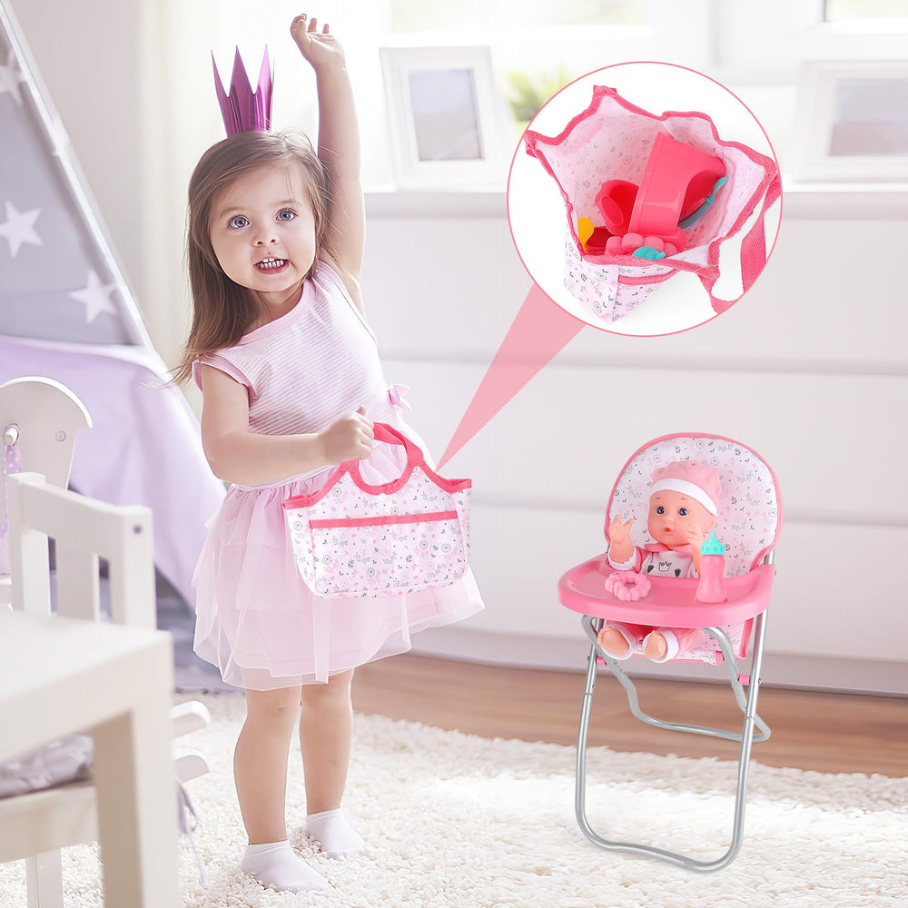 deAO travel bag for dolls keeps belongings organized on the go