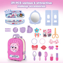 deAO vanity accessories comb hair clip, colorful props spark creative play.