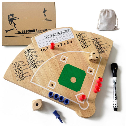 Deartisan Baseball Board Game with oak construction for premium family play