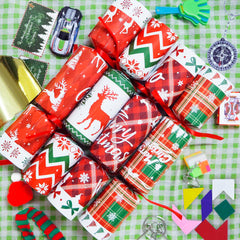 Decodinli Christmas crackers reveal jokes inside, sparking smiles at your holiday gathering.