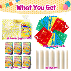 Decojoy scratch art stencils for reusable crafts