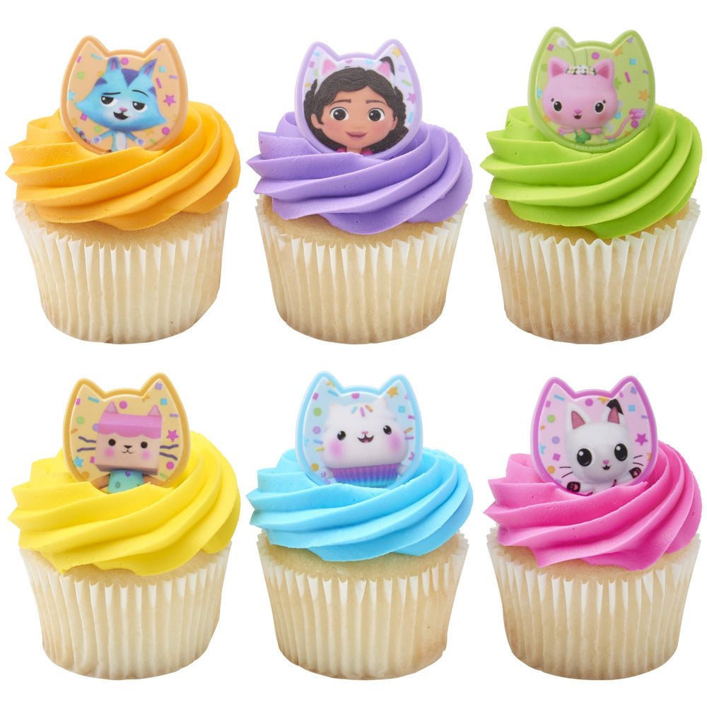 DecoPac Gabby's Dollhouse Ring Kitty Fairy sparks festive cupcakes.