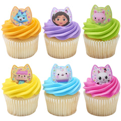 DecoPac Gabby's Dollhouse Ring Kitty Fairy sparks festive cupcakes.