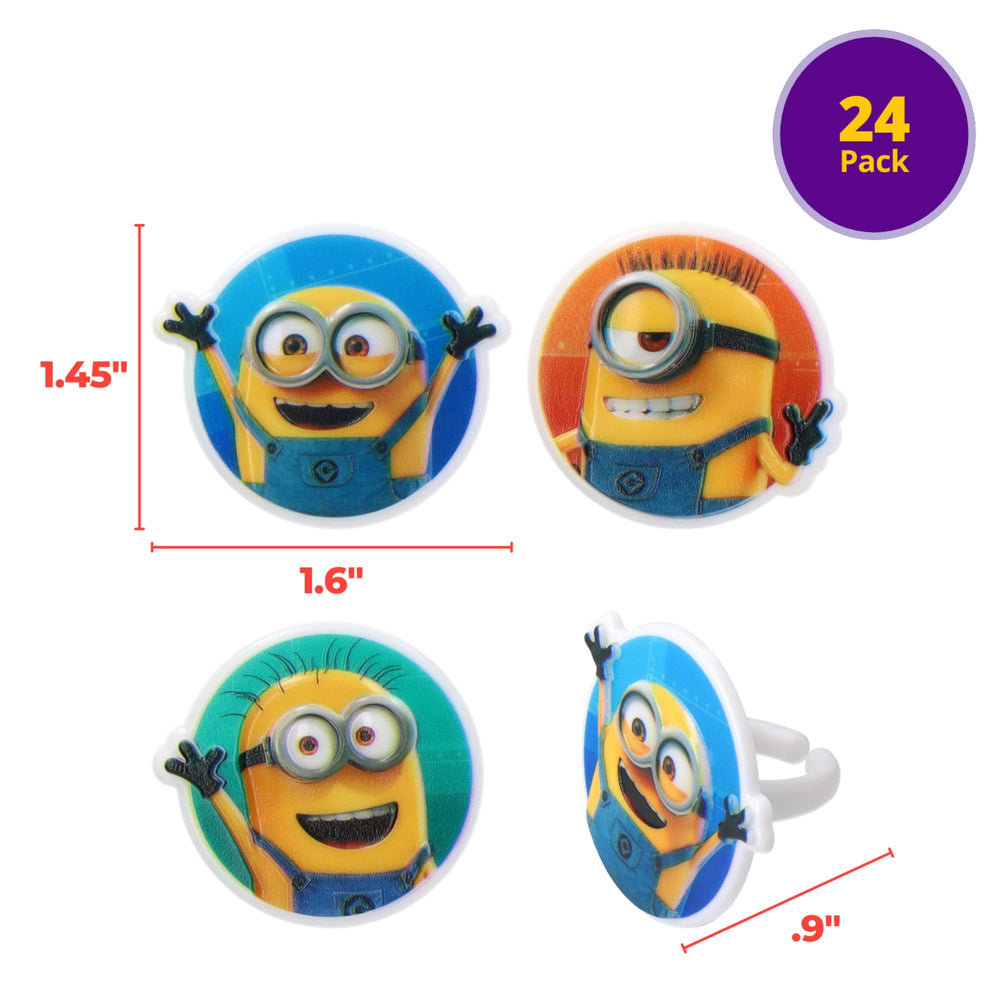 DecoPac Minions Bob cupcake ring bright and fun on dessert