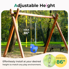 DECORLIFE 86-inch adjustable chain for versatile backyard setup