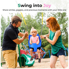 DECORLIFE outdoor backyard swingset setup for family fun