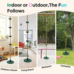 DECORLIFE outdoor green swing installed in a sunny backyard