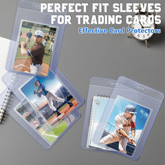DEDC crystal-clear sleeve preserves card artwork while keeping design visible.