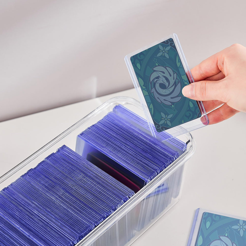 DEEIF toploader storage box airtight latches protect against dust and moisture.