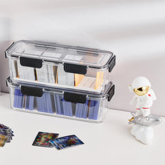 DEEIF clear acrylic box lets you identify cards at a glance.