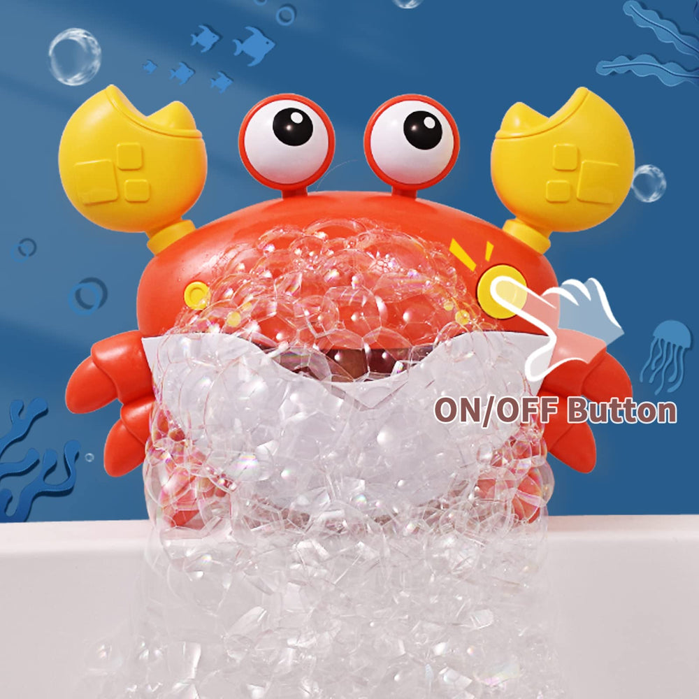 Deejoy Crab Bubble Bath Maker with 12 songs for sing-along baths.